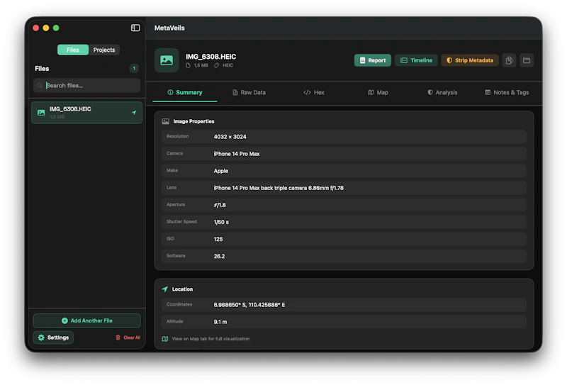 MetaVeils screenshot 2