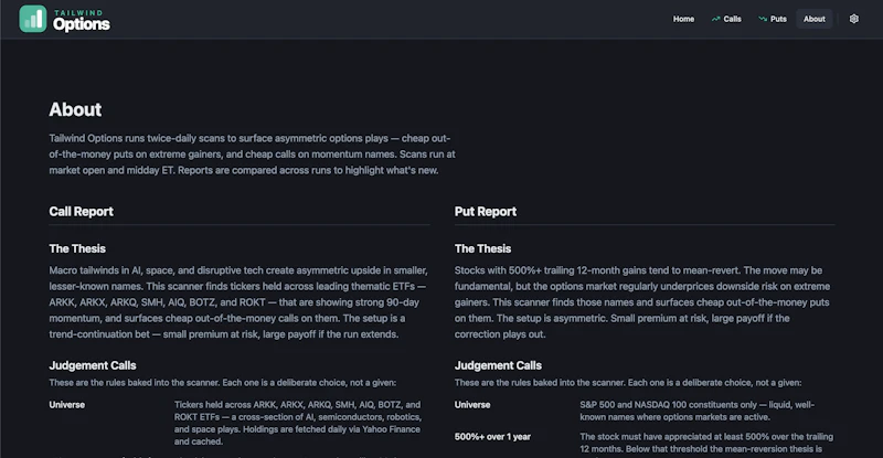 Tailwind Options screenshot 3