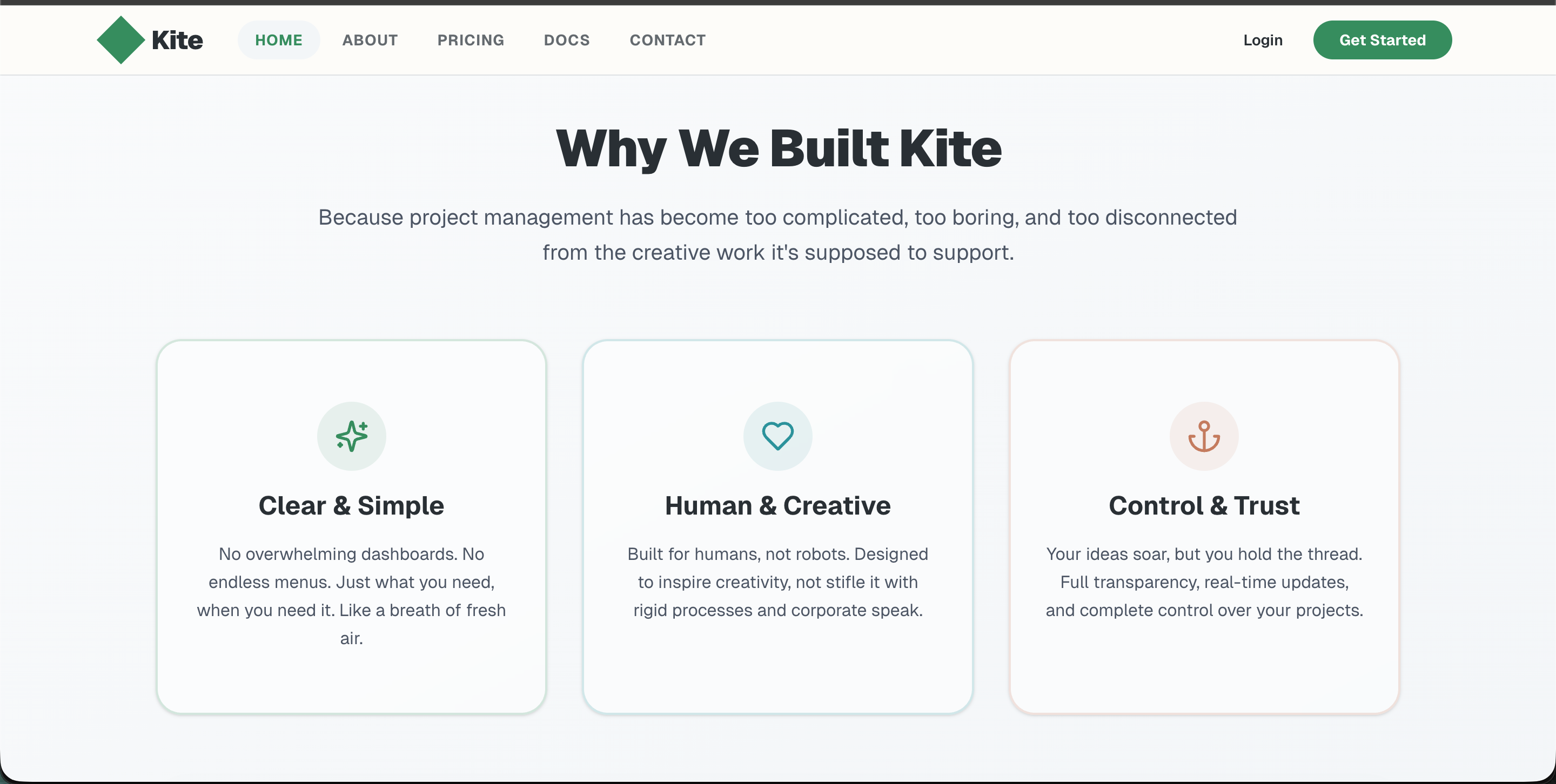 Kite - AI Project Management Made Simple - Screenshot 4 showing product features and functionality