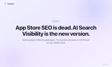 GetIntel - AI Visibility Tool gallery image