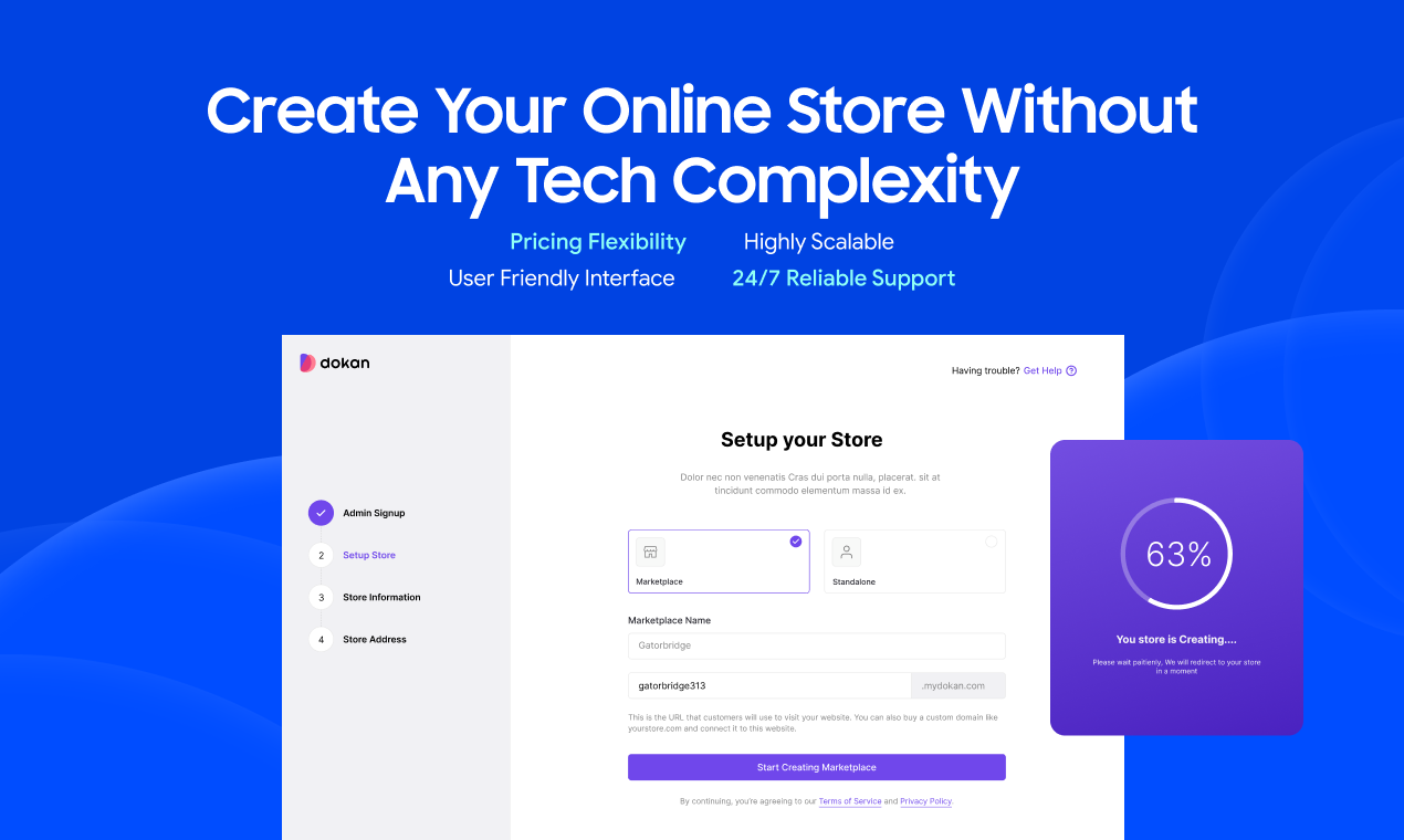 Dokan Cloud - Nessuna piattaforma di e -commerce di codice media 3