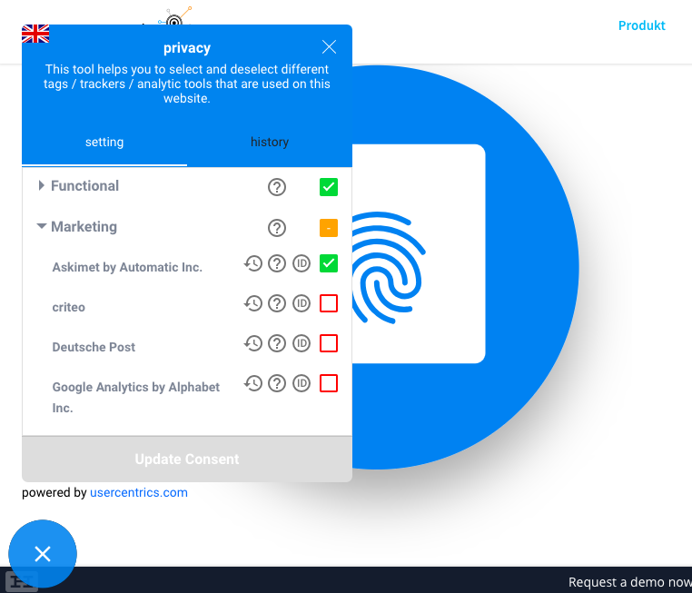 Privacy Button gallery image
