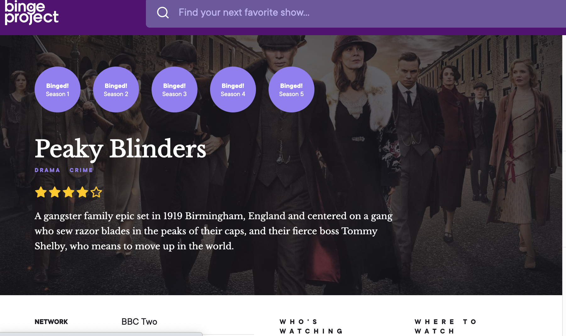 The Binge Project gallery image