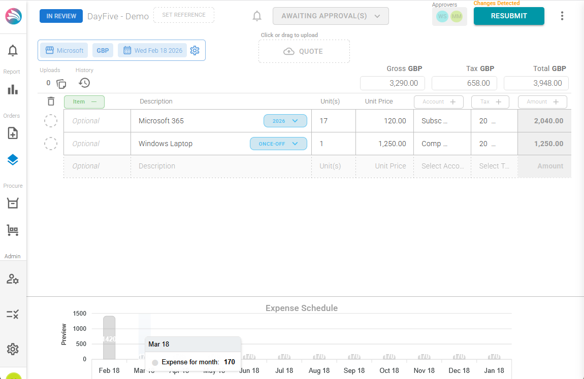DayFive - Main product screenshot demonstrating key features and user interface