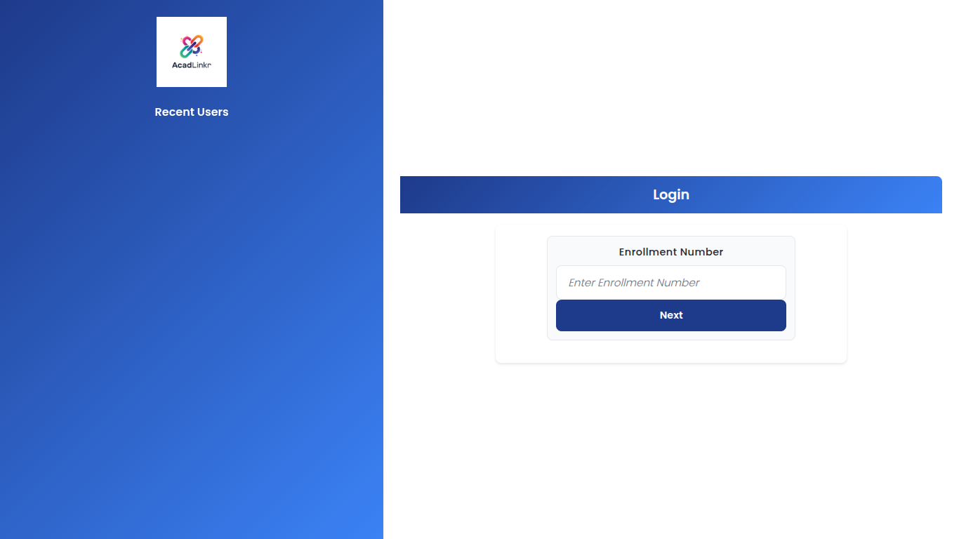 AcadLinkr - Main screenshot showing features and interface