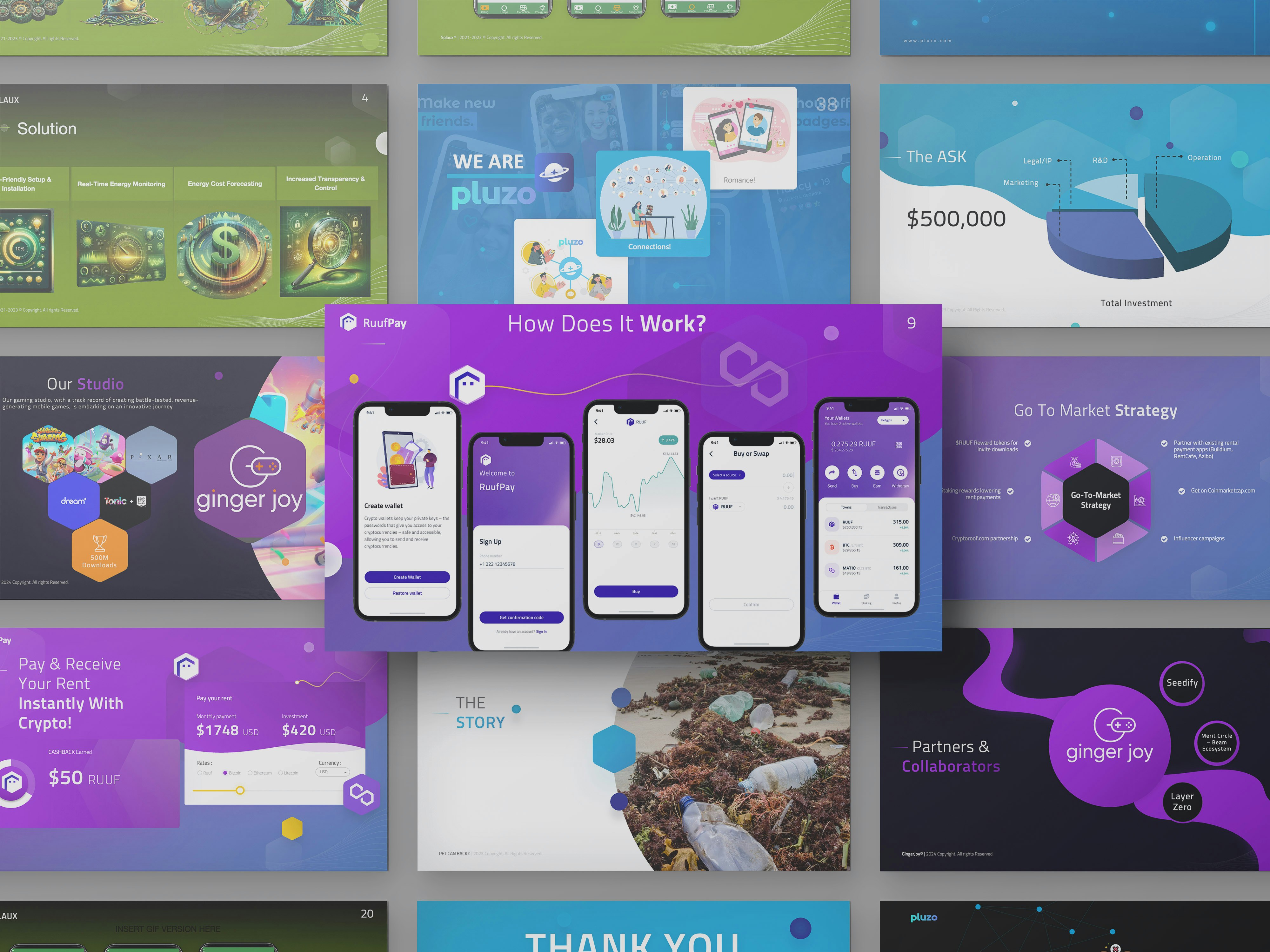 Startup73 Animated Pitch Deck Excellence - Премиальные анимационные палубы и бесплатные обзоры колод медиа 2