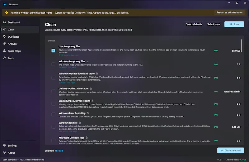 BitBroom screenshot 5