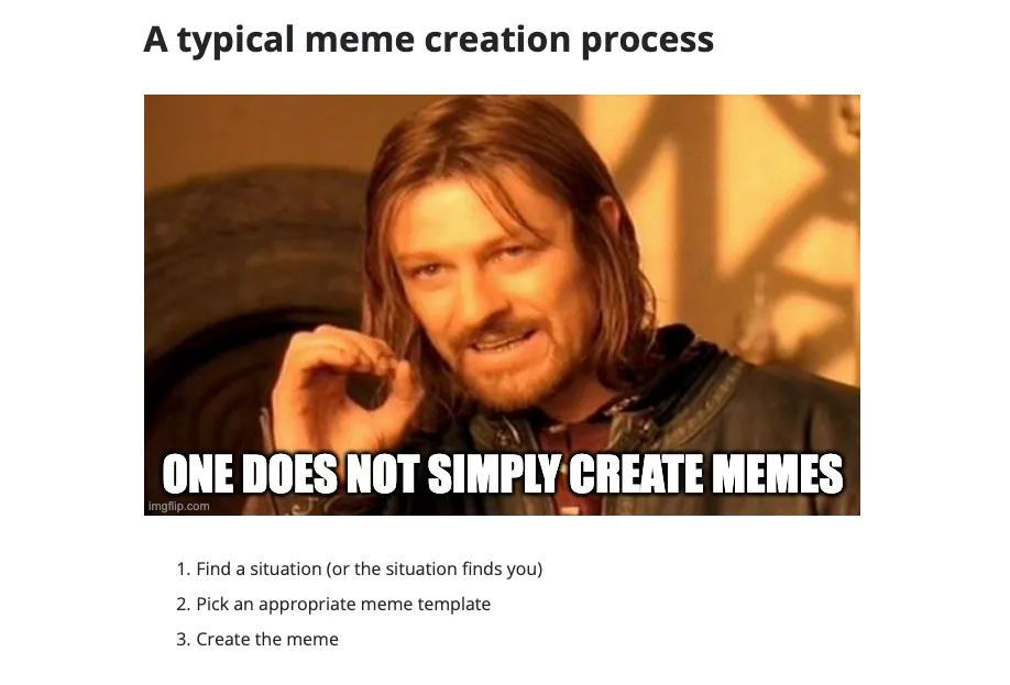 One Does Not Simply Template