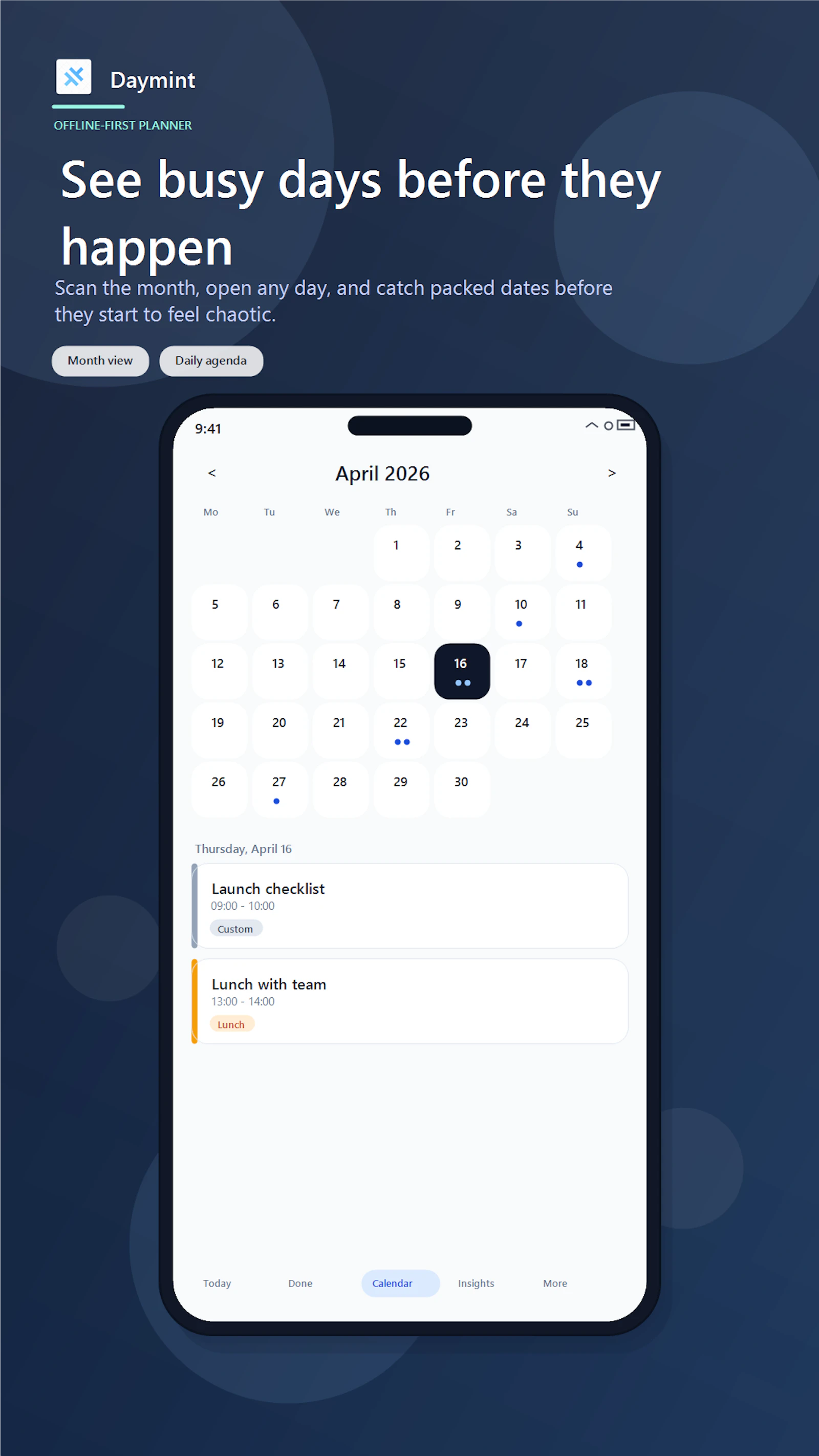 Daymint screenshot 2
