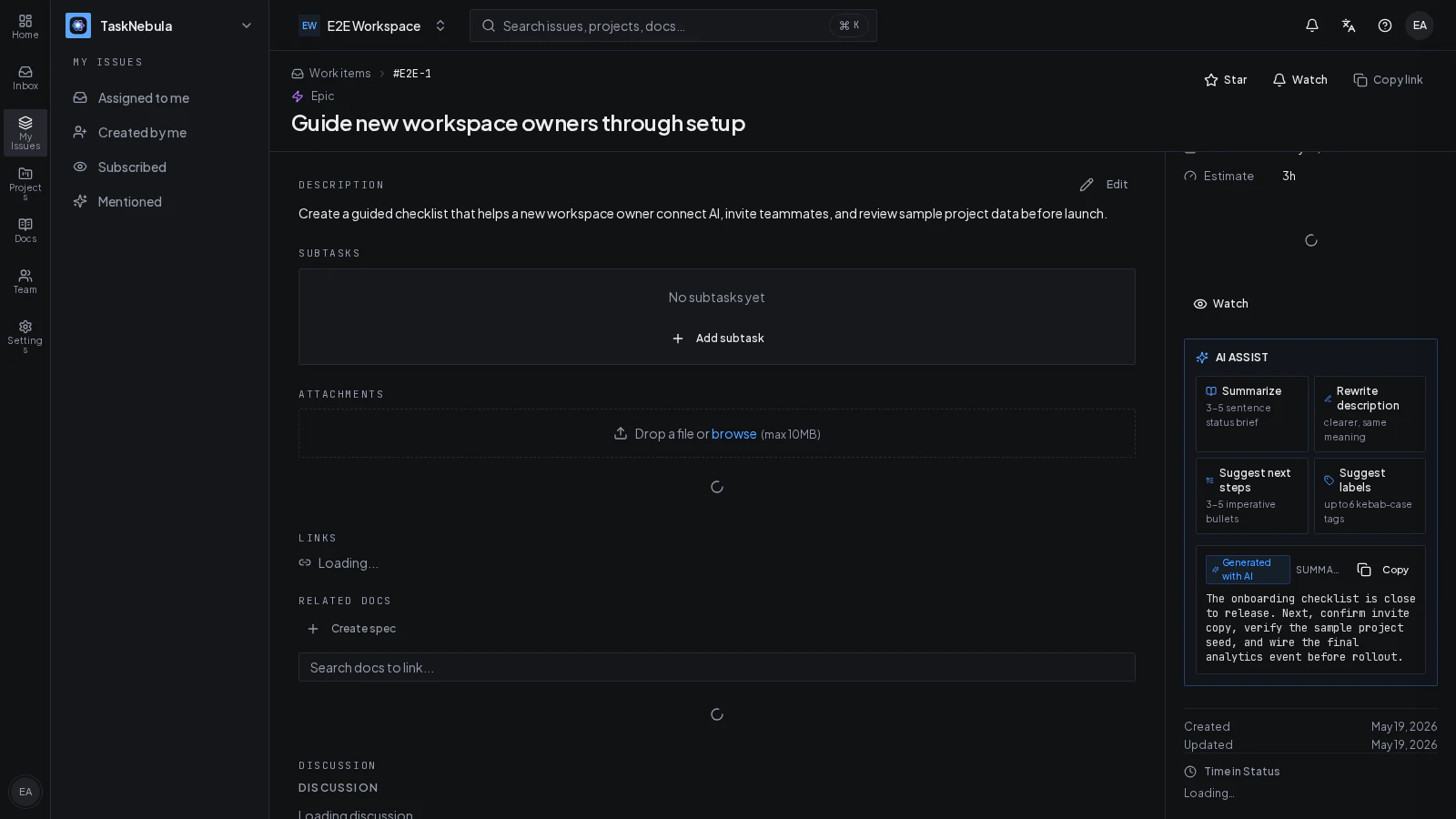 TaskNebula screenshot 3