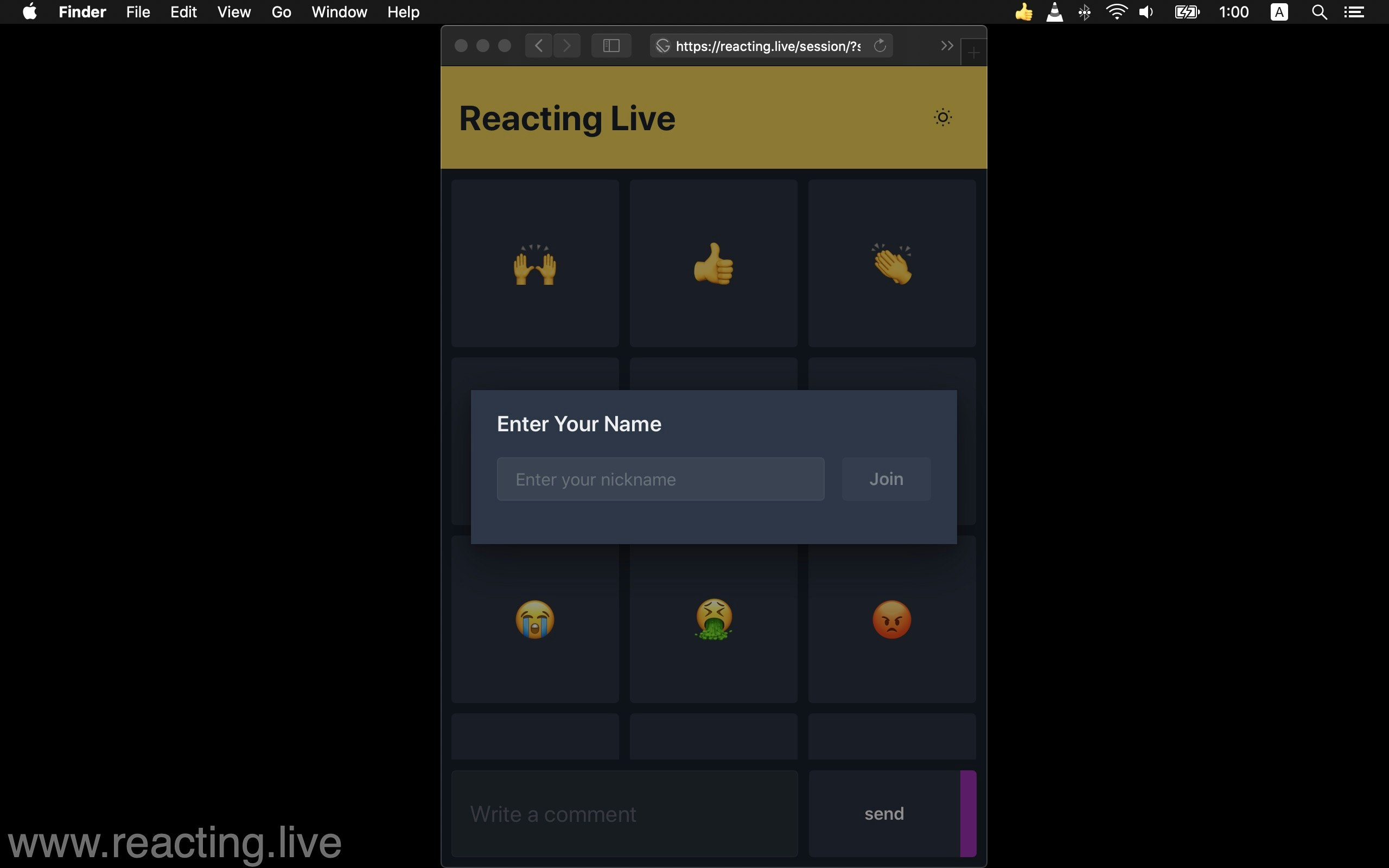 Reacting Live gallery image