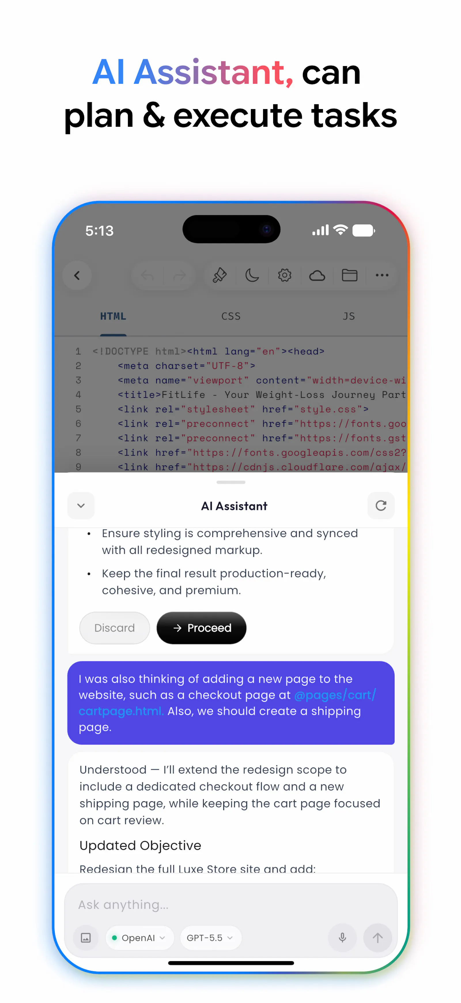 Web IDE screenshot 2