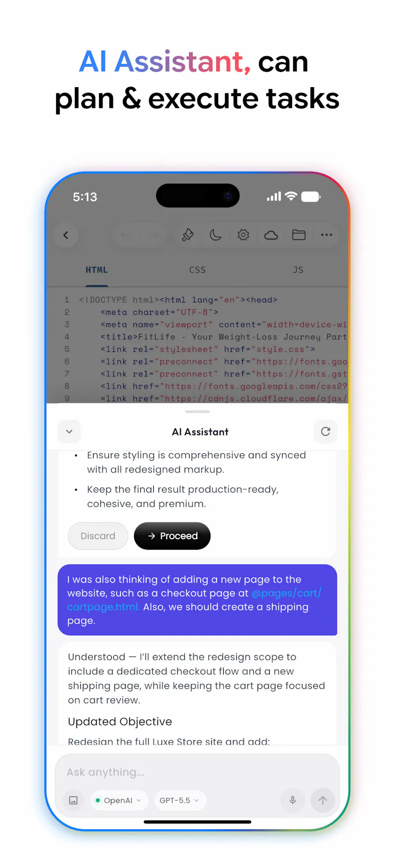 Web IDE screenshot 2