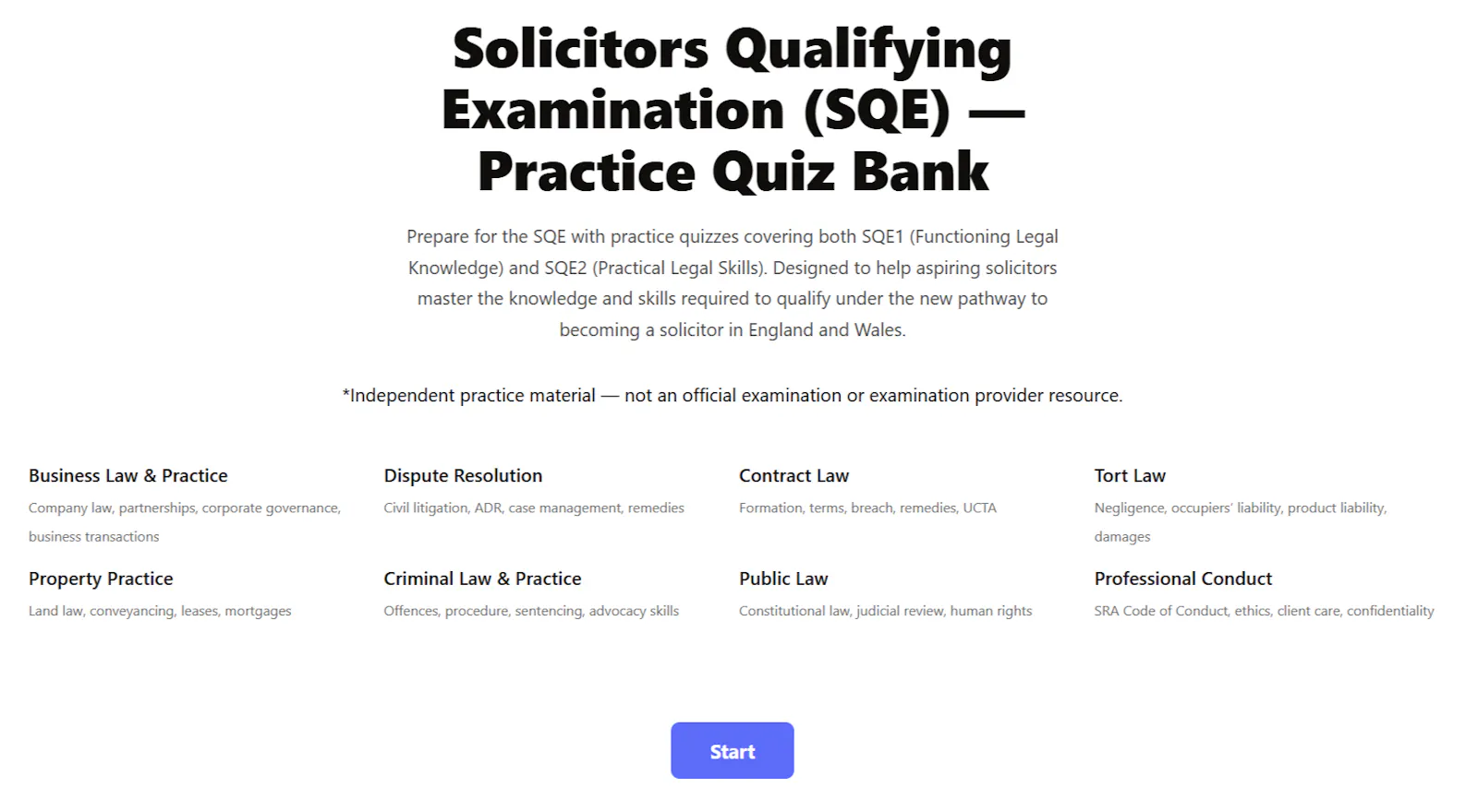 SQE Practice Test screenshot 2