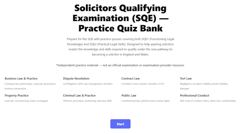 SQE Practice Test screenshot 2
