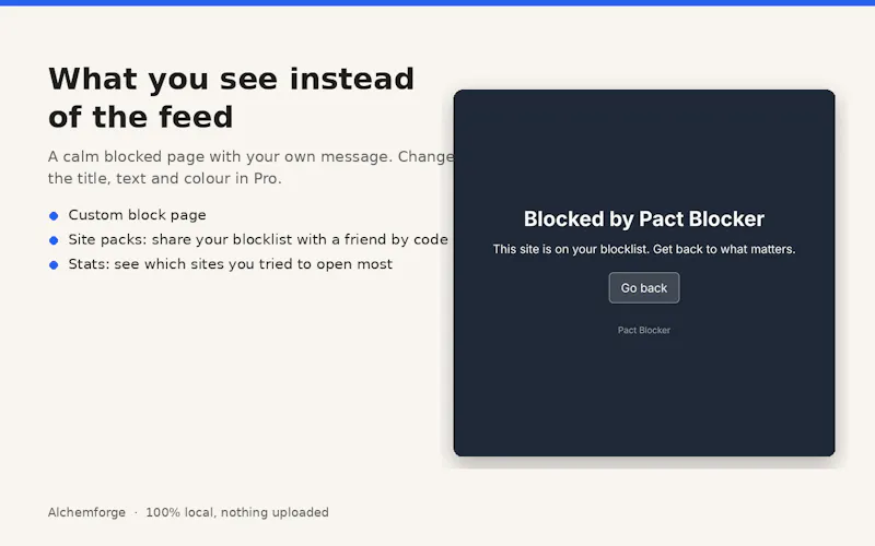 Pact Blocker screenshot 4