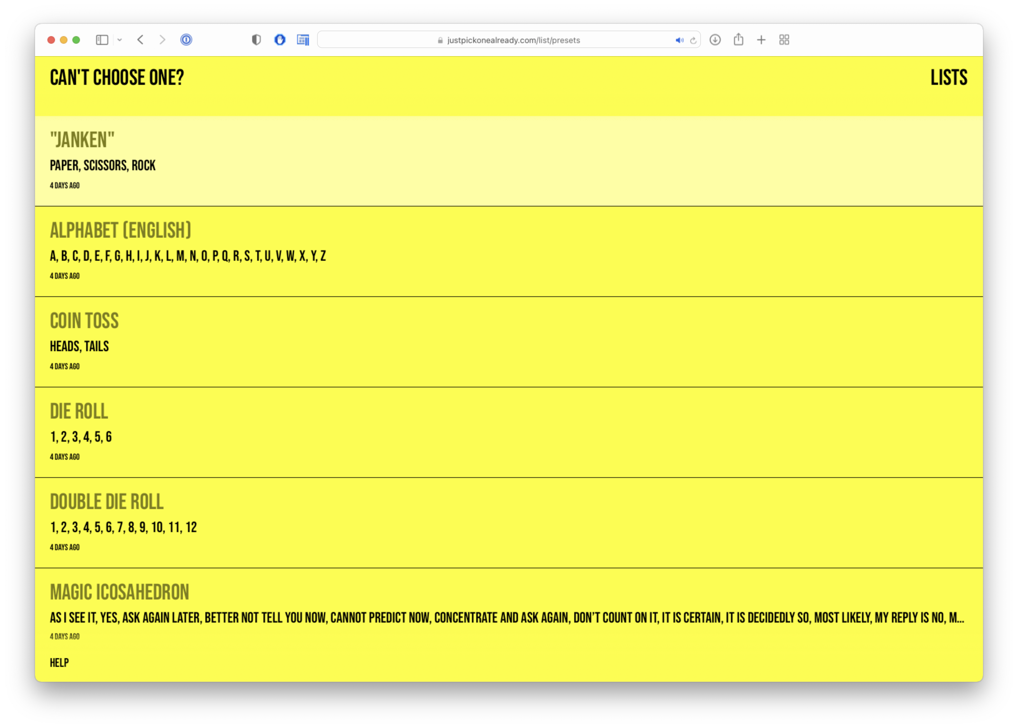 Just Pick One Already gallery image