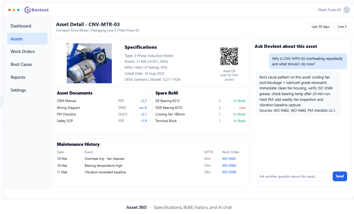 Dovient Maintenance Copilot gallery image