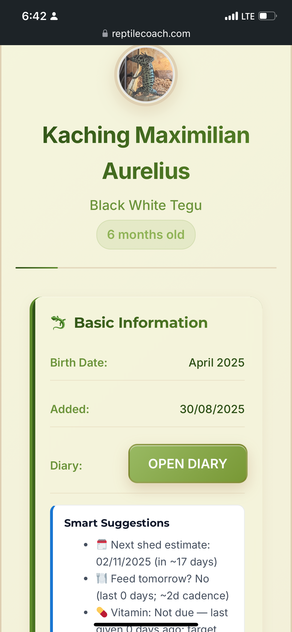 ReptileCoach - Screenshot 3 showing product features and functionality