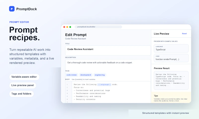 PromptDock screenshot 4