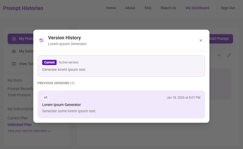 Prompt Historian gallery image