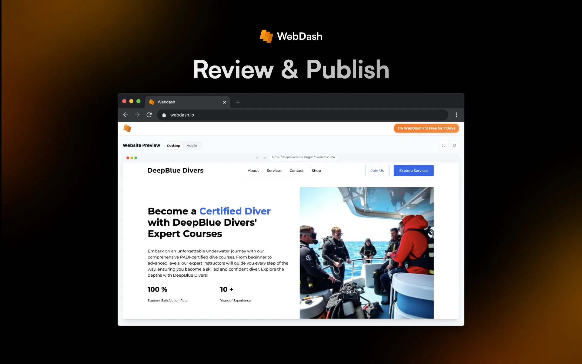WebDash | AI Website Generator gallery image