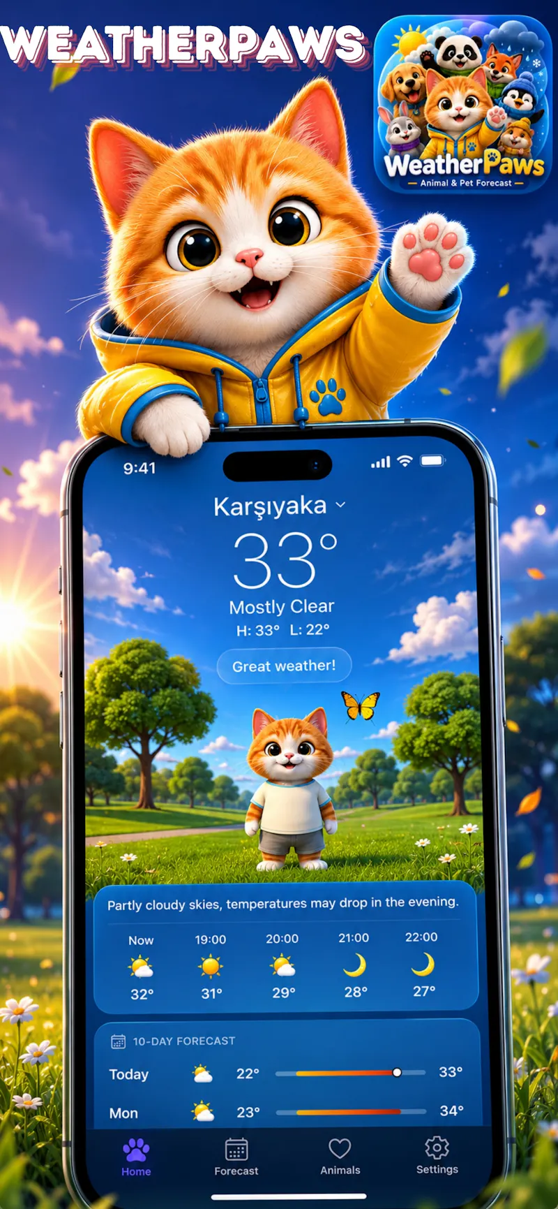 WeatherPaws – Pet Forecast screenshot 1