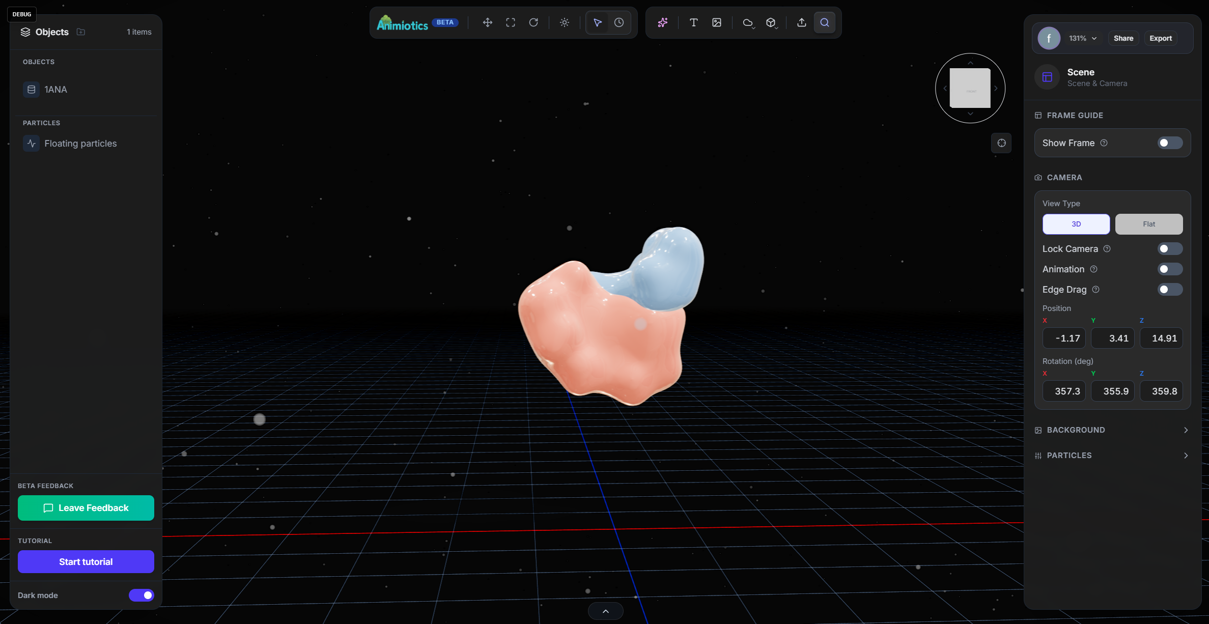 Animiotics - Screenshot 2 showing product features and functionality