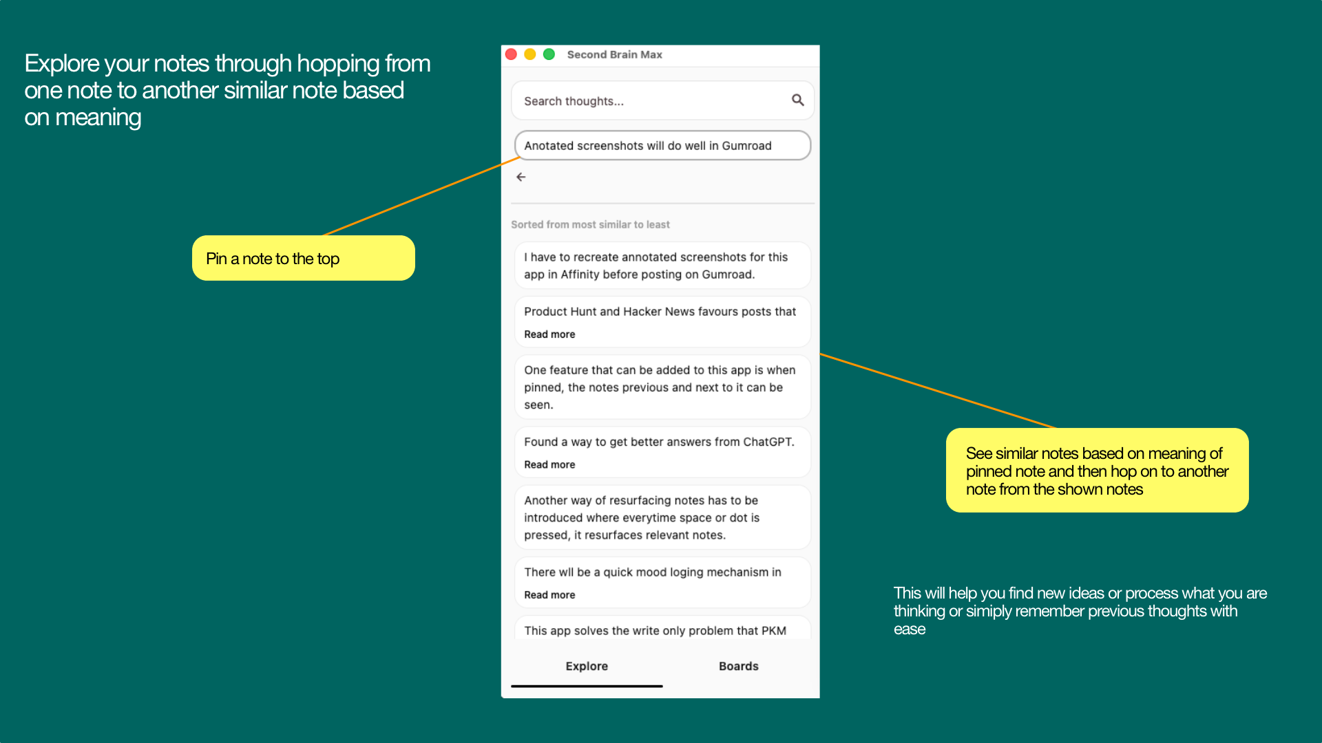 Second Brain Max - Screenshot 3 showing product features and functionality