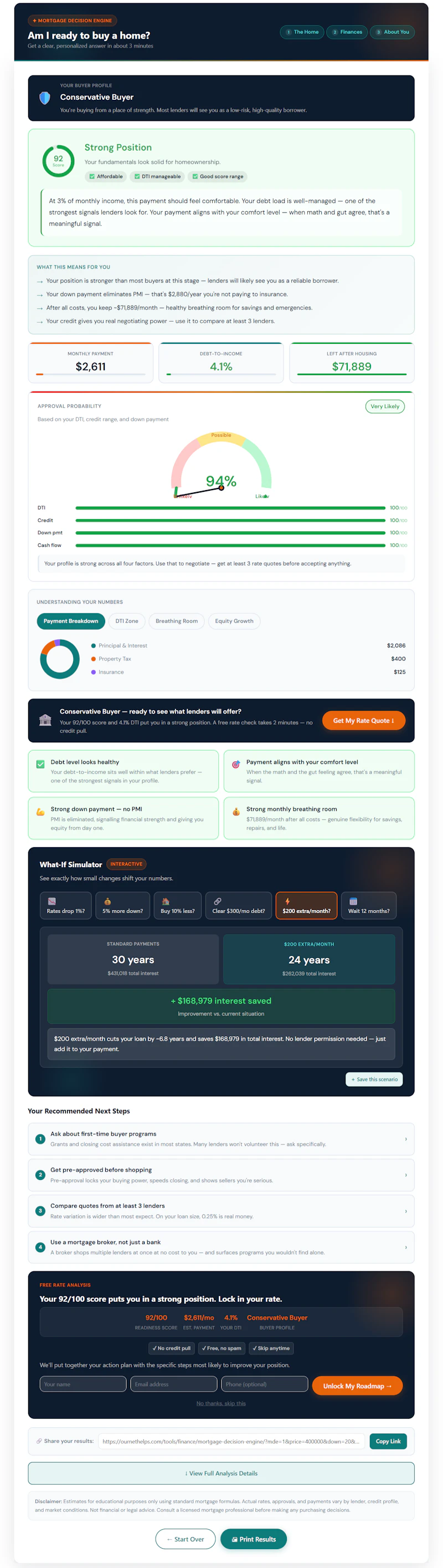 Mortgage Decision Engine screenshot 4