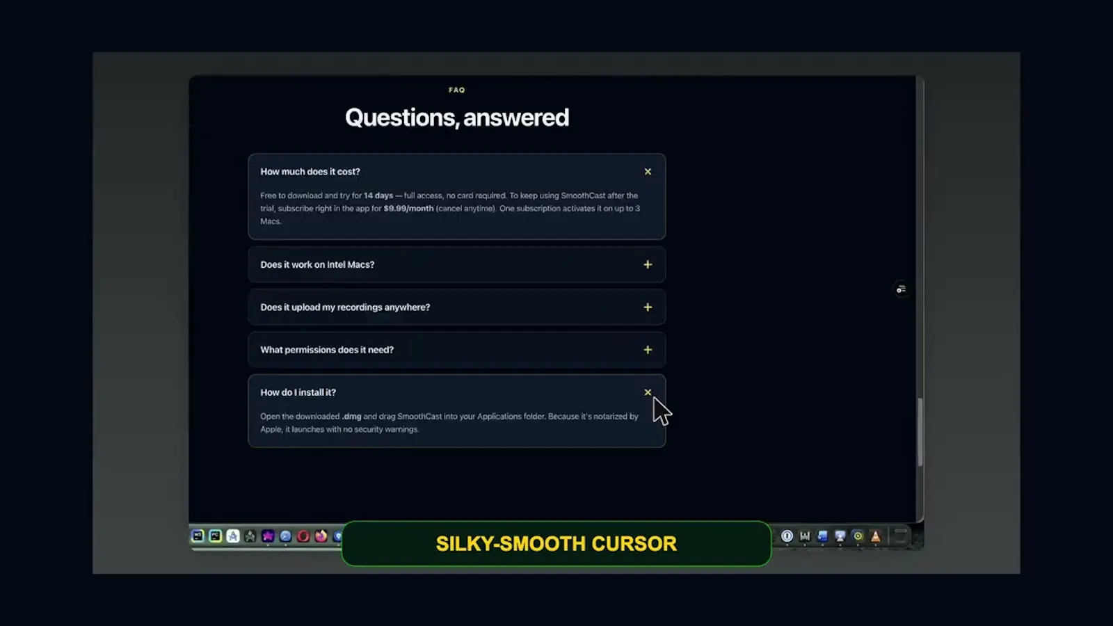 SmoothCast — Screen recording Software screenshot 1 (video preview)
