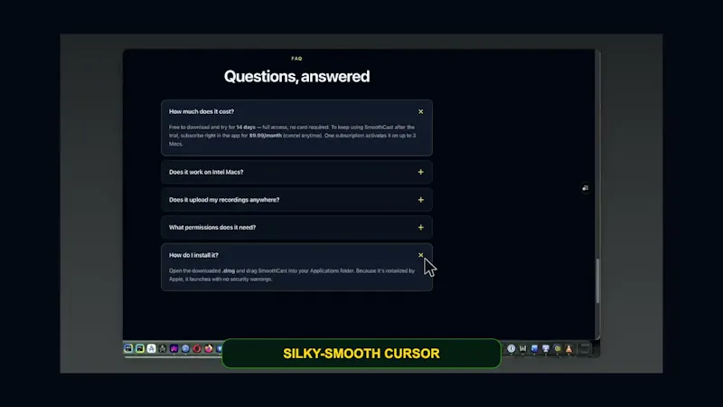 SmoothCast — Screen recording Software screenshot 1 (video preview)