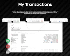 Advanced Finance Tracker Notion Template gallery image