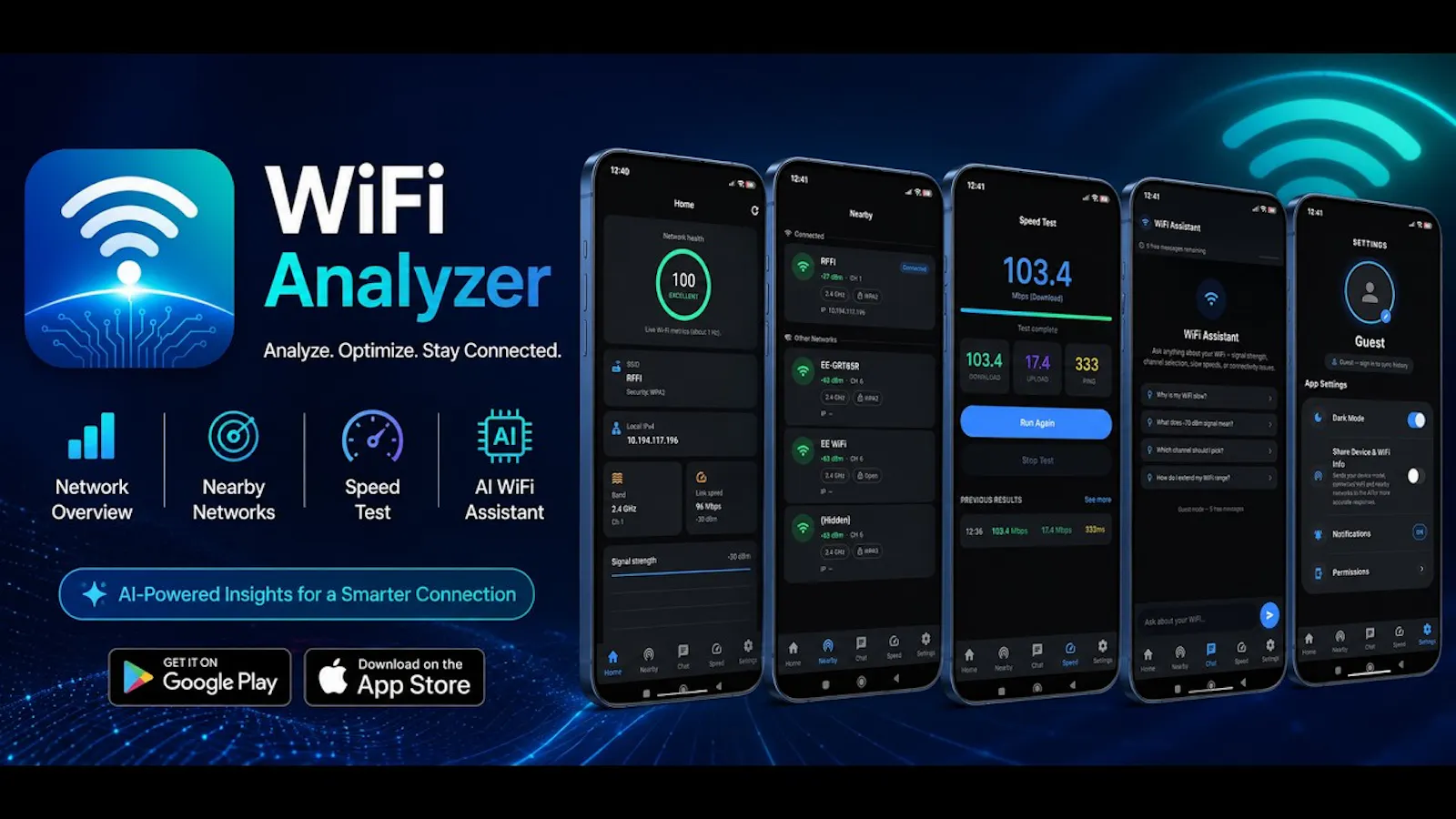 WiFiHorizon: AI WiFi Analyzer screenshot 1 (video preview)