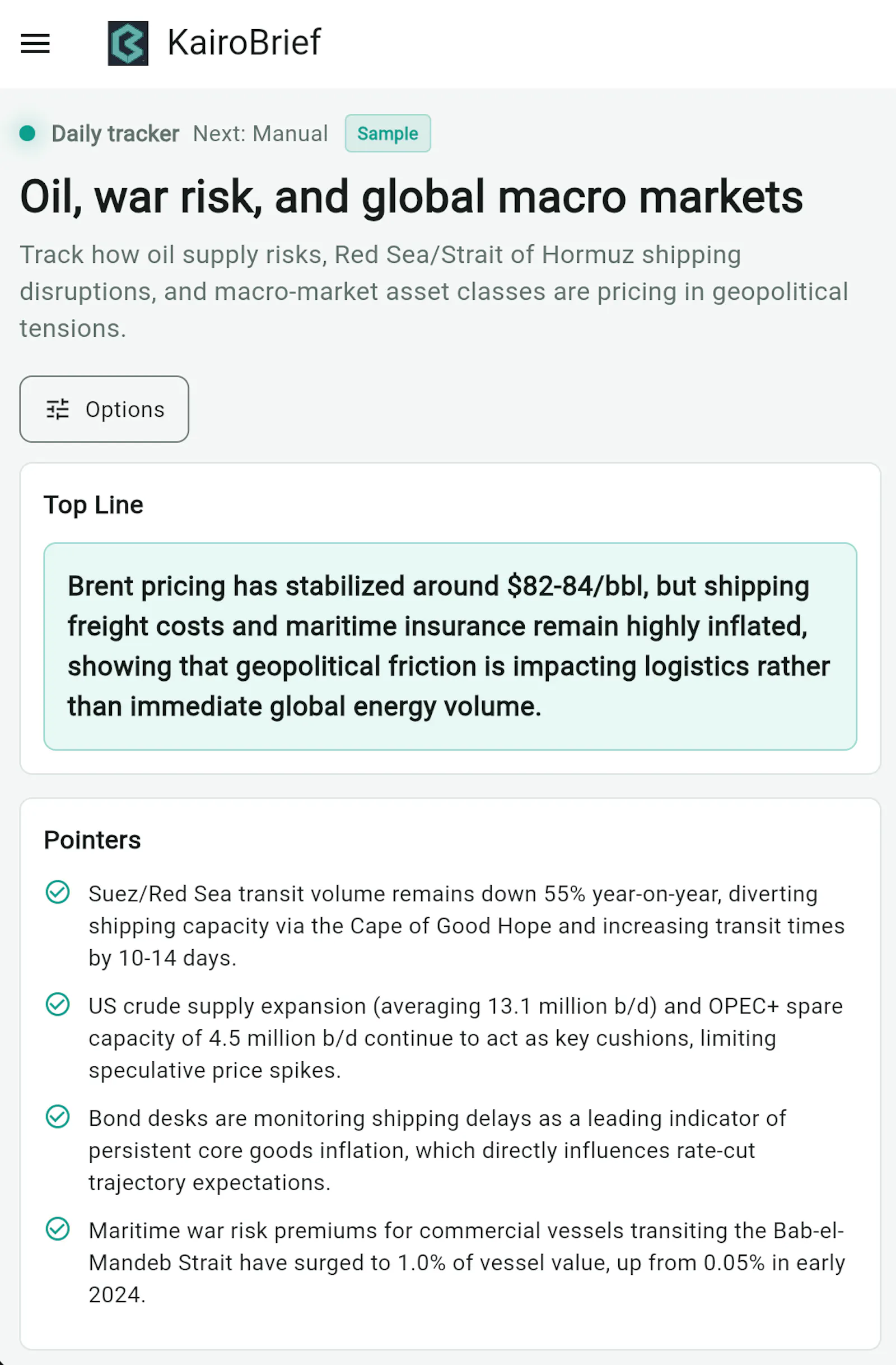 KairoBrief screenshot 2