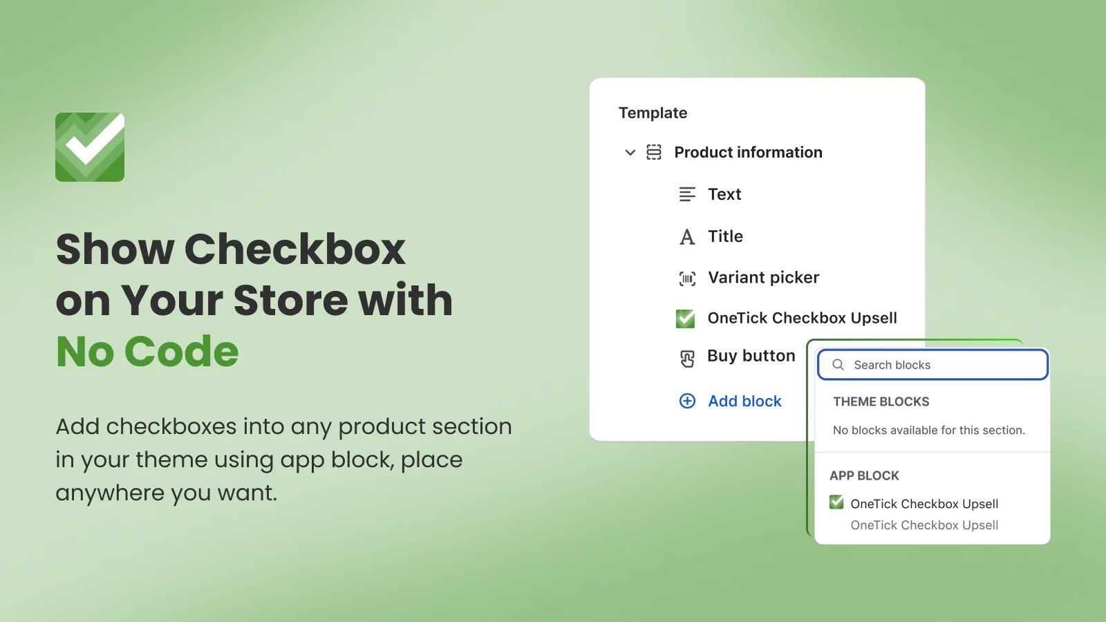 Onetick Checkbox Upsell media 4