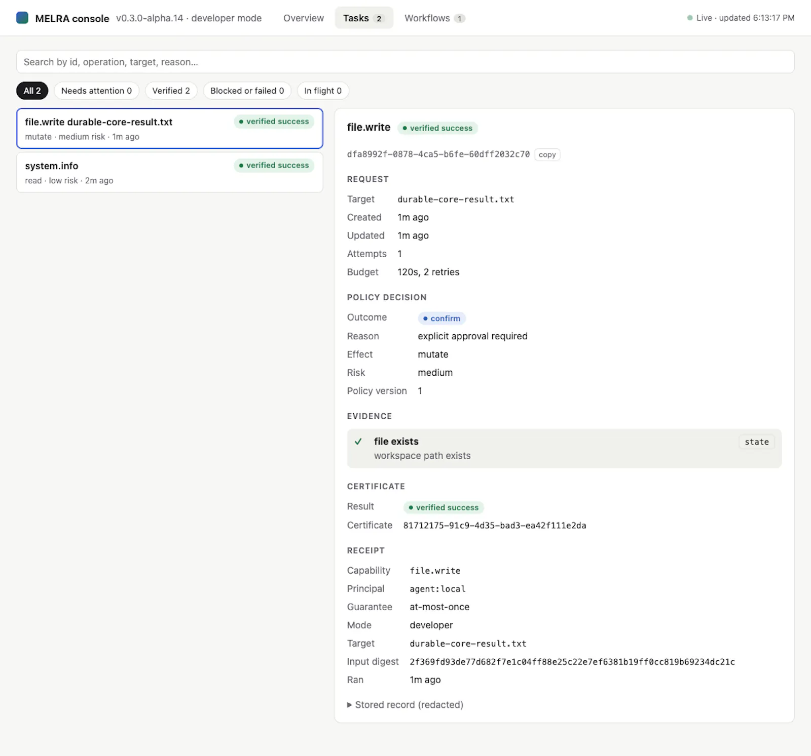 MELRA screenshot 2