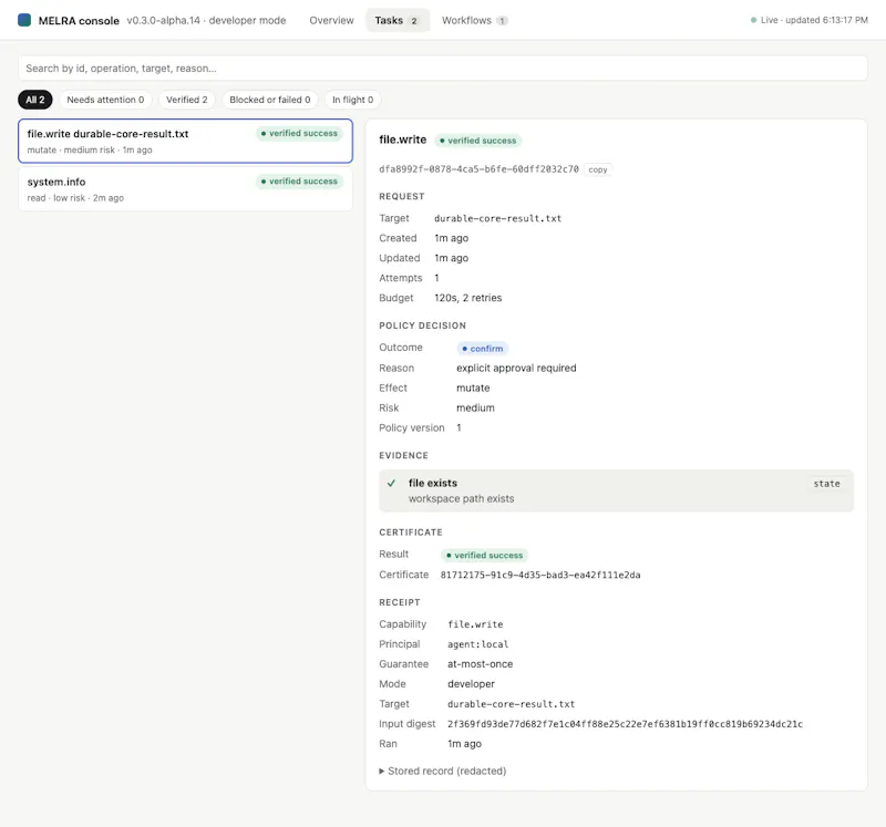 MELRA screenshot 2