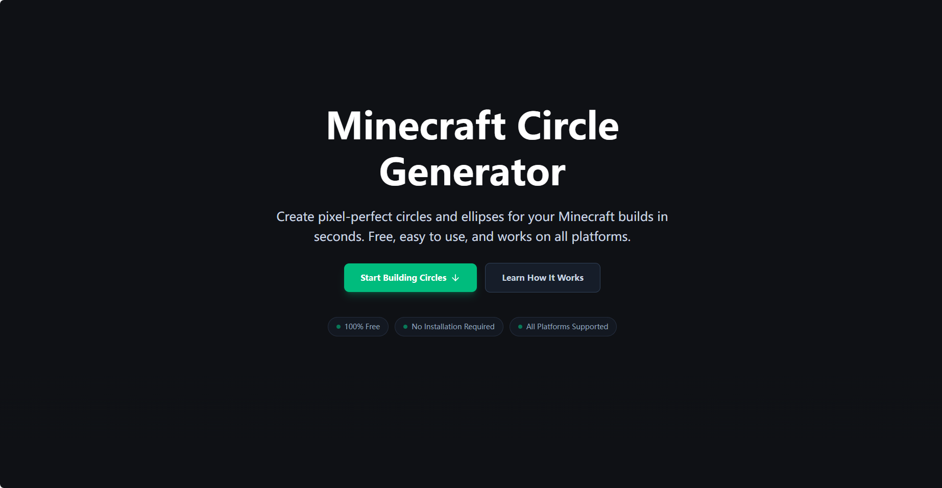 Minecraft Circle Generator - Screenshot 2 preview