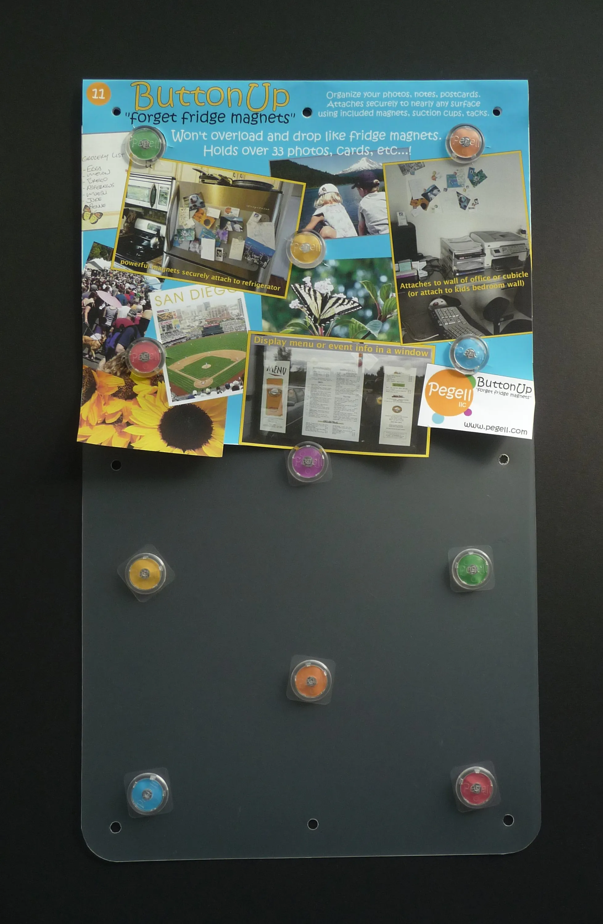 ButtonUp ™ - 11 "forget fridge magnets"