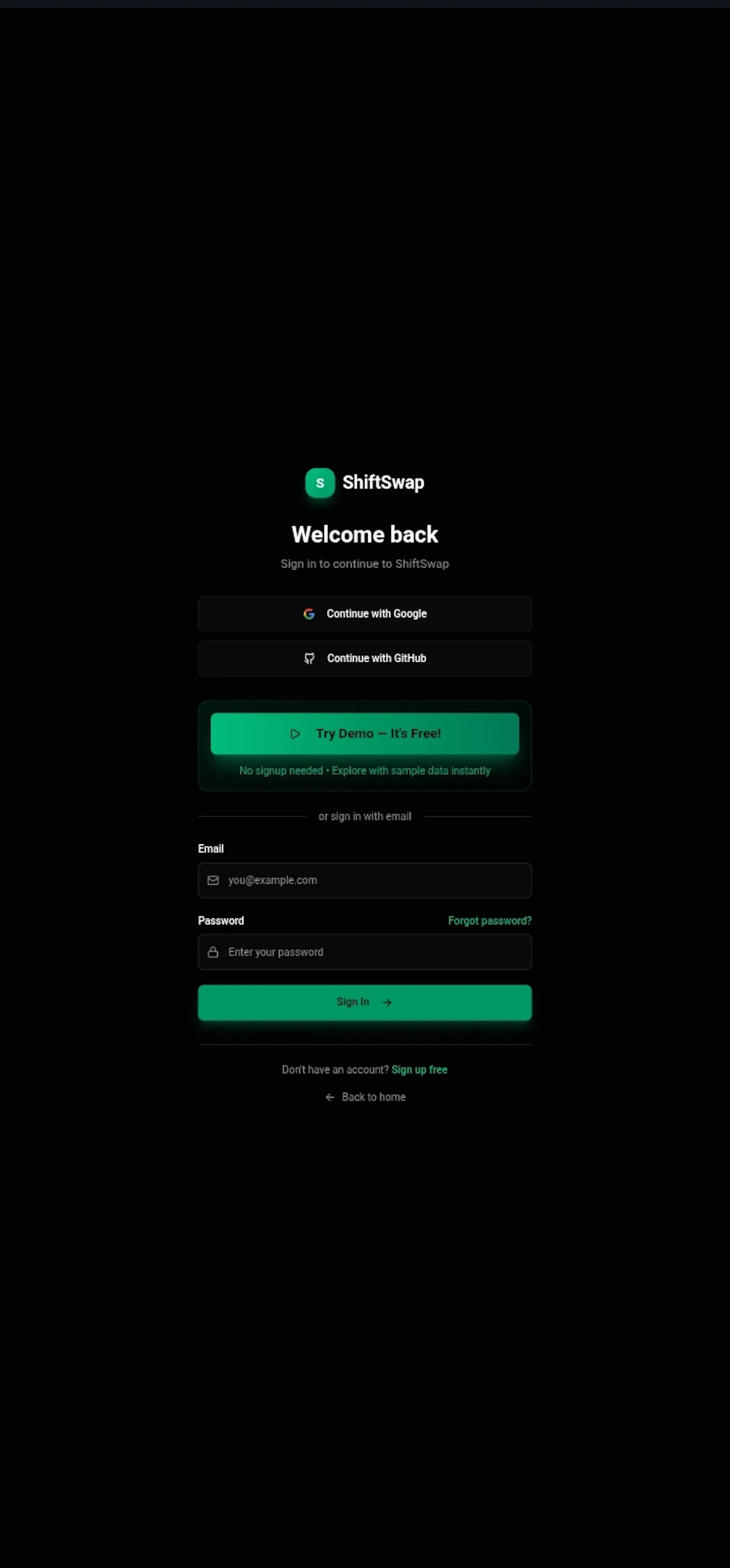 ShiftSwap screenshot 1