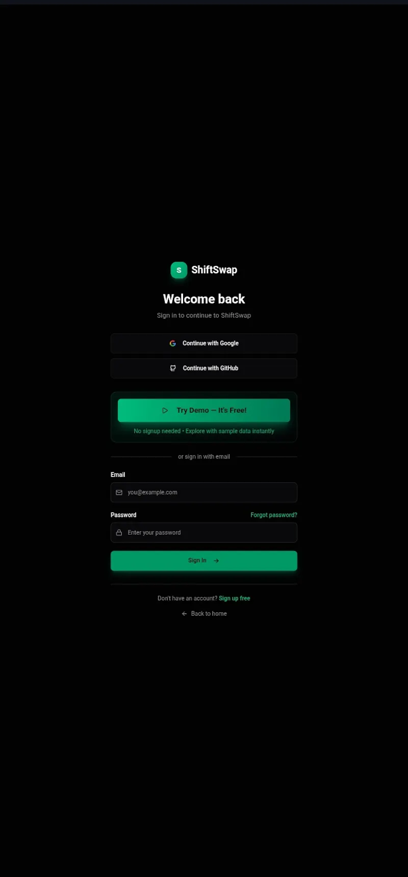 ShiftSwap screenshot 1