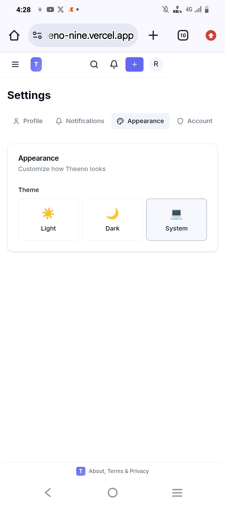 Theeno  - Screenshot 3 showing product features and functionality