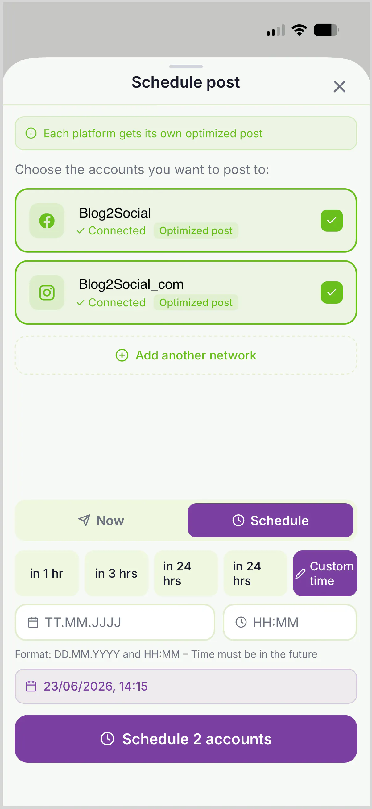 Mobile Social Media Publishing on the Go 截图 9