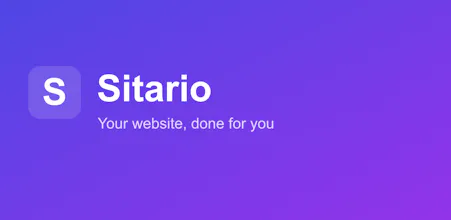 Sitario - website builder gallery image