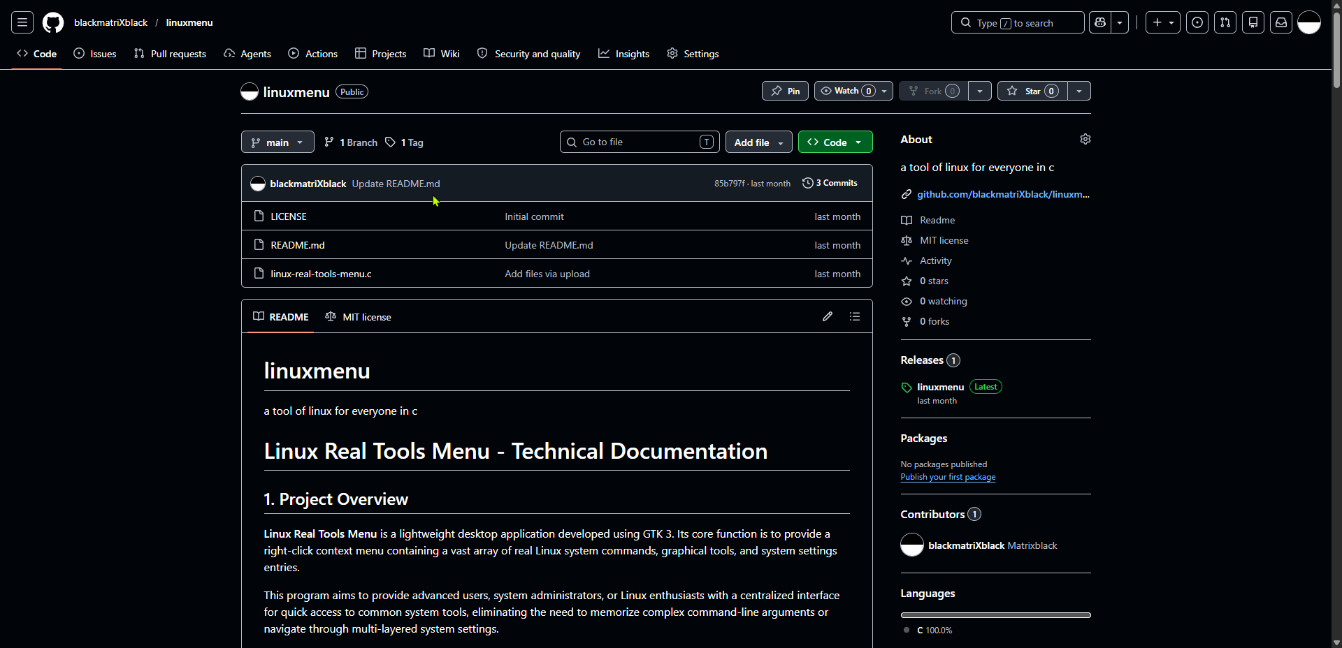 linuxmenu gallery image