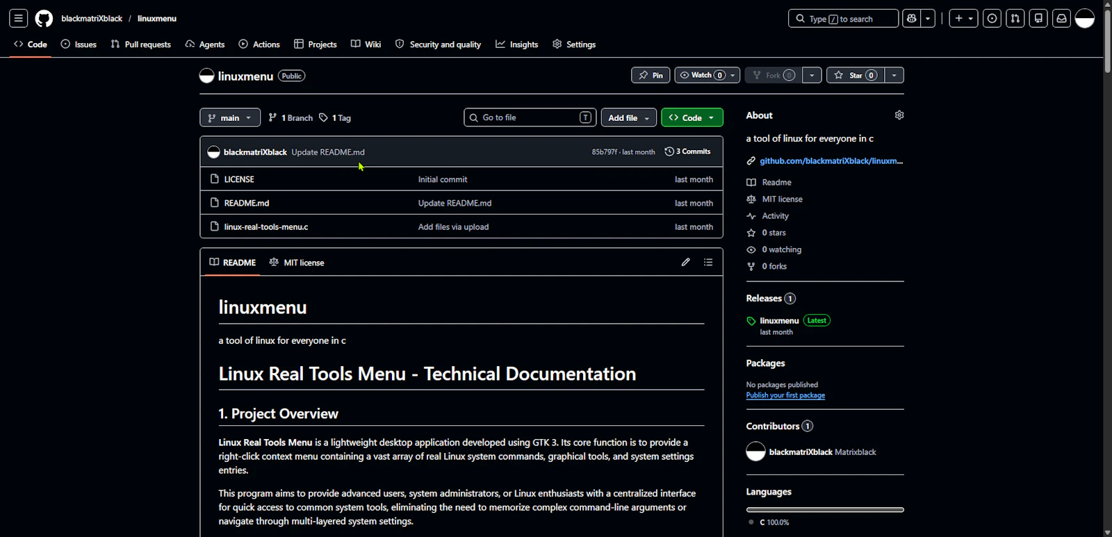 linuxmenu screenshot 2