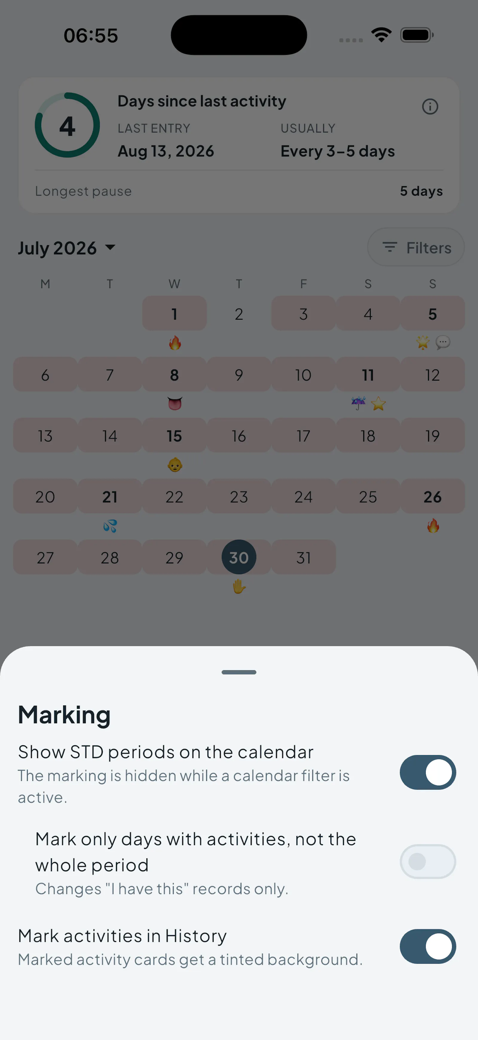 Intimassy - Sexual Life Tracker screenshot 8