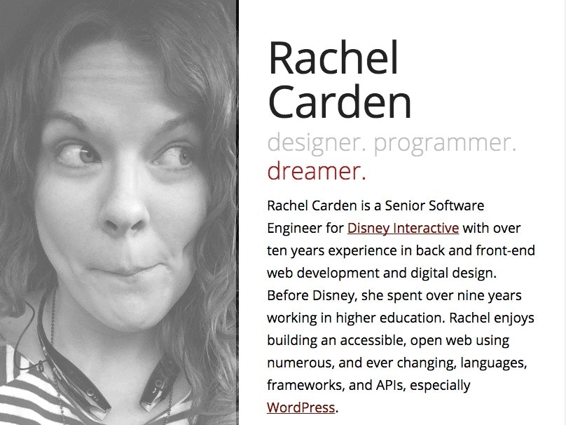 Rachel Carden @ Disney Interactive talks a11y for WordPress gallery image