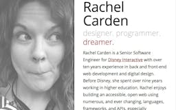 Rachel Carden @ Disney Interactive talks a11y for WordPress media 1